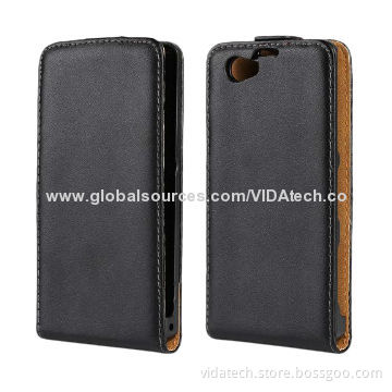 Vertical Flip Leather Case for Sony Xperia Z1 Mini